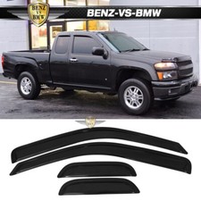 Fits 04-12 Chevy Colorado Gmc Canyon Extended Cab Window Visors Vent Guard 4pcs Fits 04-12 Chevy Colorado Gmc Canyon Extended Cab Window Visors Vent Guard 4pcs