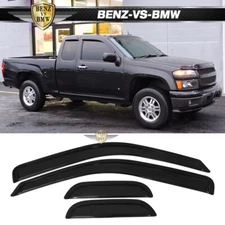 Fits 04-12 Chevy Colorado GMC Canyon Extended Cab Window Visors Vent Guard 4PCS