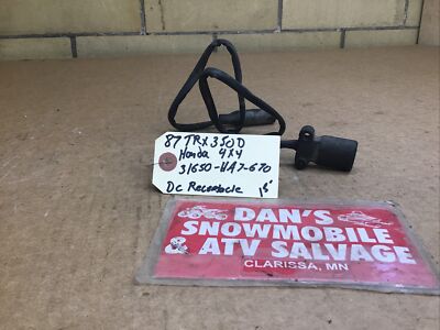 Direct Current Receptacle Outlet # 31650-HA7-670 Honda 1987 TRX 350 ATV 4x4