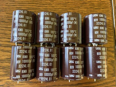 8 New 10000 uf 80v Main Filter Capacitors Sansui G-9000 G-9000DB AU-919