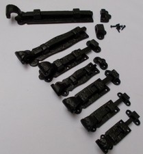 CAST IRON BLACK ANTIQUE DOOR BOLT security Slide Straight Gate Latch Lock