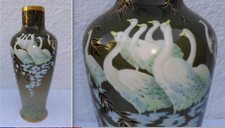 Ancien grand vase en porcelaine de Limoges BALLEROY & Cie Circa 1920