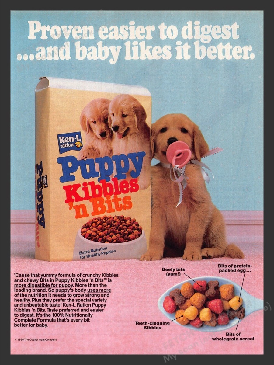 Kibbles 'n Bits Golden Retriever Puppy 1980s Print Advertisement Ad 1986 | eBay kibbles-and-bits-2024-coupons