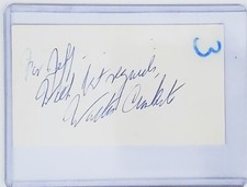 Rare Original hand signed Walter Cronkite autograph signed in 1960's at N.A.S.A.