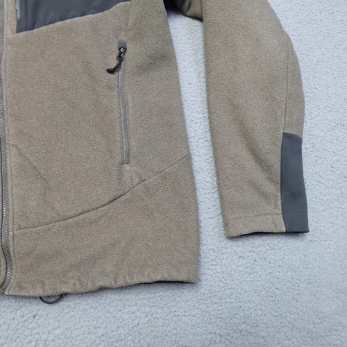 The North Face Chimborazo Fleece Jacket Mens L Beige Tan Sherpa Lined Full Zip - Picture 3 of 11