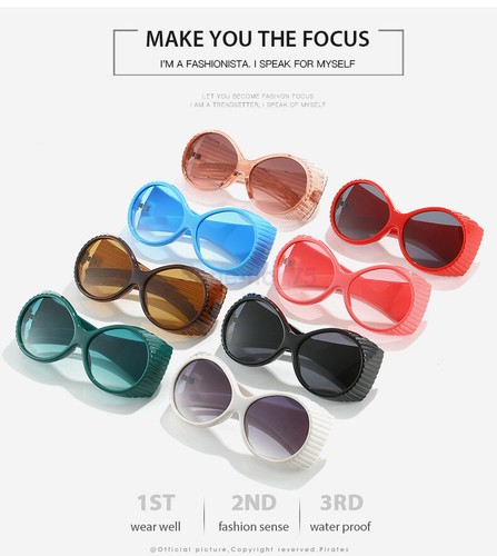 Vintage Steampunk Round Sunglasses Men Circle Retro Mirror Sun Glasses Women Crave Luxury Oval Steam Punk Style UV400 (308 Gold Red) Price In UAE | Amazon UAE - Foto 6