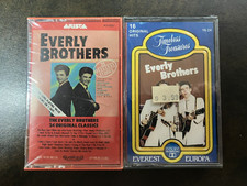 THE EVERLY BROTHERS 24  16 ORIGINAL HITS ; CASSETTES, FACTORY SEALED ONE CRACK