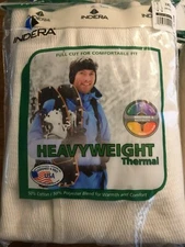 NWT Men Indera Heavyweight Thermal Waffle Base Layer Bottom Drawers Natural Pant