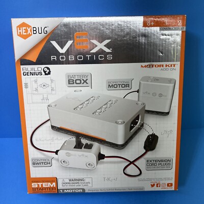 Vex Robotics Motor Kit Add On Hexbug Switch & Battery Box Build Genius STEM NIB