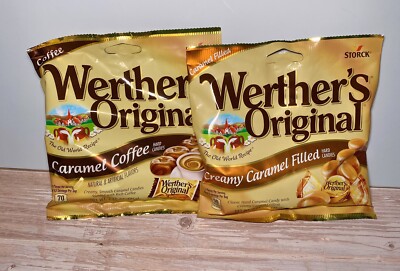 Werther's Original Caramel Creamy Smooth Coffee Hard Candies Bundle Of 2