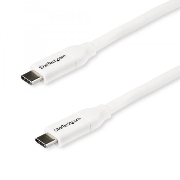 Startech - Cables CAVO USB-C A USB-C CON PD 5A - M/M - BIANCO DA 2M - USB 2.0