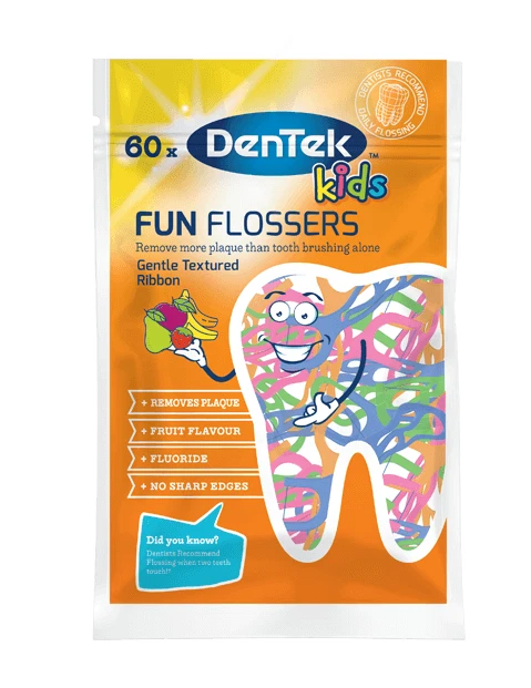 DenTek Kids Fun Flosser Zahnseide Zahnfleischpflege Mundhygiene