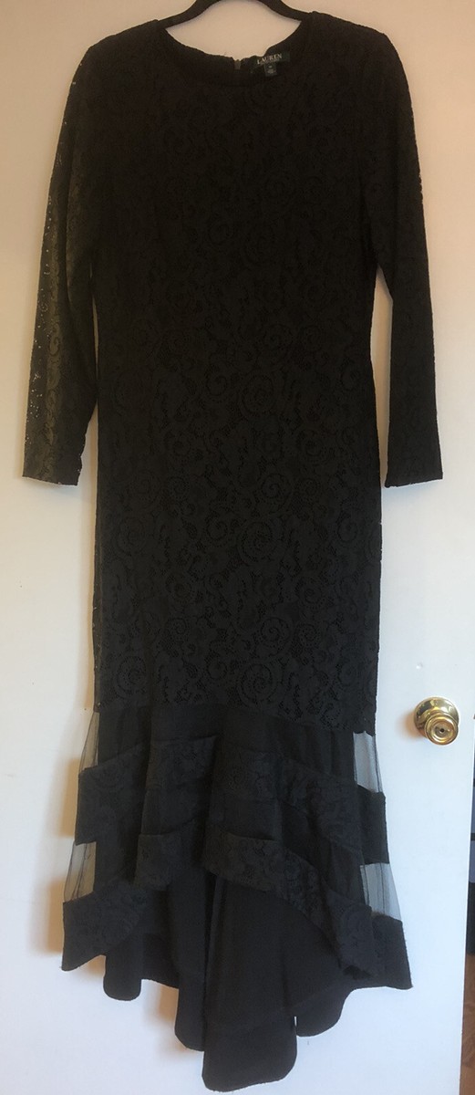 ralph lauren long lace dress Polo Ralph Lauren Sleeveless Lace Dress | White