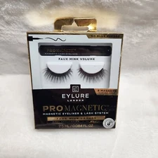 EYLURE Pro Magnetic Eyeliner & Lash System Faux Mink Volume Eyelashes BRAND NEW