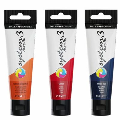 Daler Rowney System 3 Original Künstler Acrylfarbe 59ml - 54 Farben verfügbar