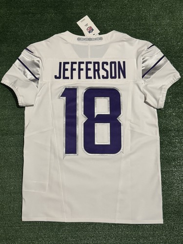Justin Jefferson Minnesota Vikings White Alt Nike Vapor FUSE Elite Jersey 40/M - Picture 8 of 12