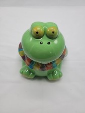 Ceramic Green Frog Planter