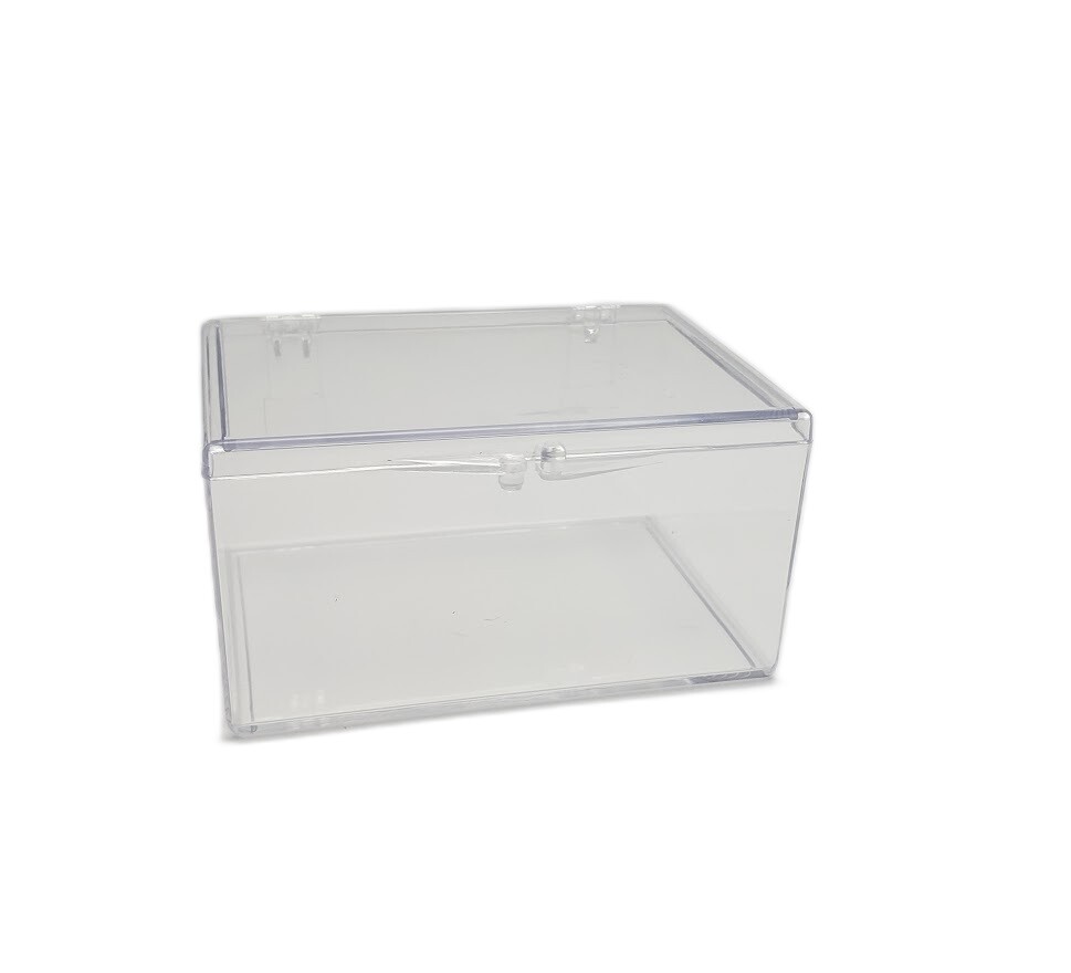 (20 Box Lot) 100Card Size Hinged Plastic Box For Trading Cards Snap Closure eBay