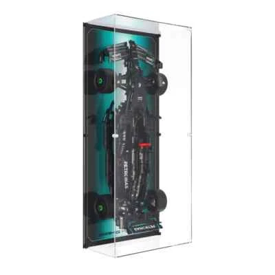 UNIQUEDISPLAY Wall Mounted Display Case for LEGO 42171 Mercedes-AMG F1 W14 E