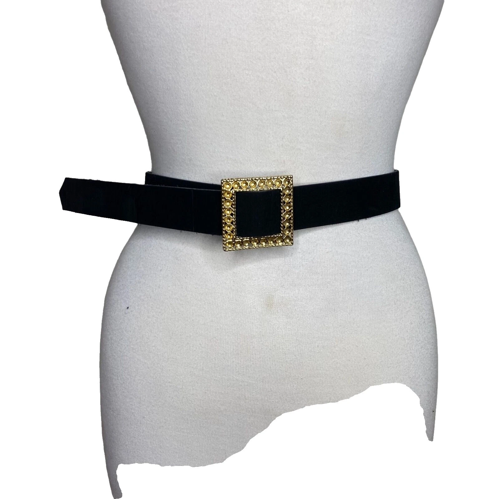 Women's Velvet Black Vintage Belts