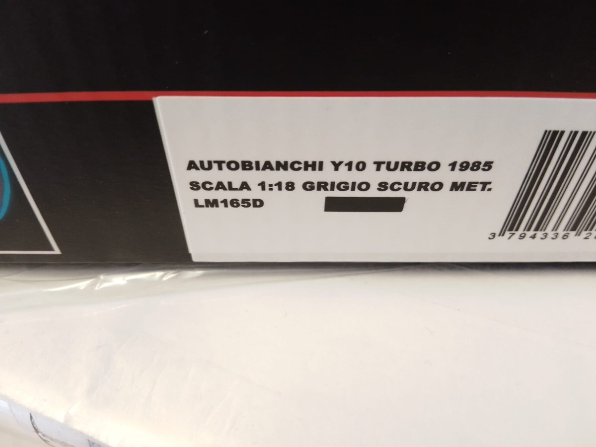 Laudoracing Autobianchi Y10 Turbo Dark Gray Met. 1985 1/18