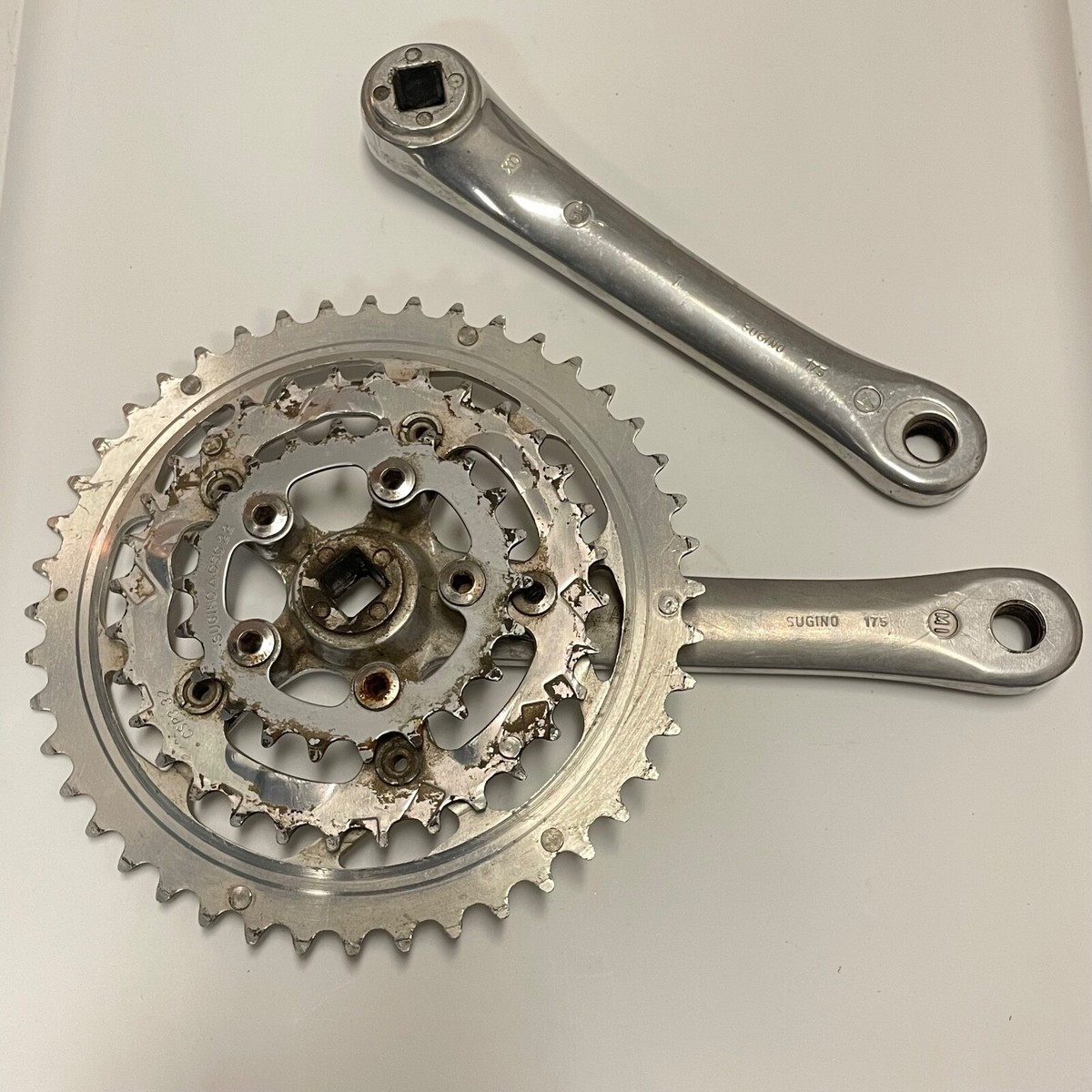 VINTAGE GIRVIN by SUGINO 175L 44/32/22T TRIPLE CRANK SET MTB