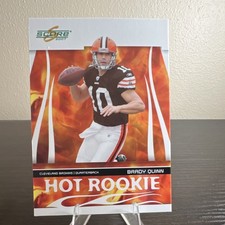2007 Donruss Score Brady Quinn Hot Rookie #HR-2 Cleveland Browns NFL Card. rookie card picture