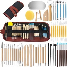 Clay Sculpting Tools, 48PCS Pottery Clay Tools Kit for Sculpting, Wooden Mode...