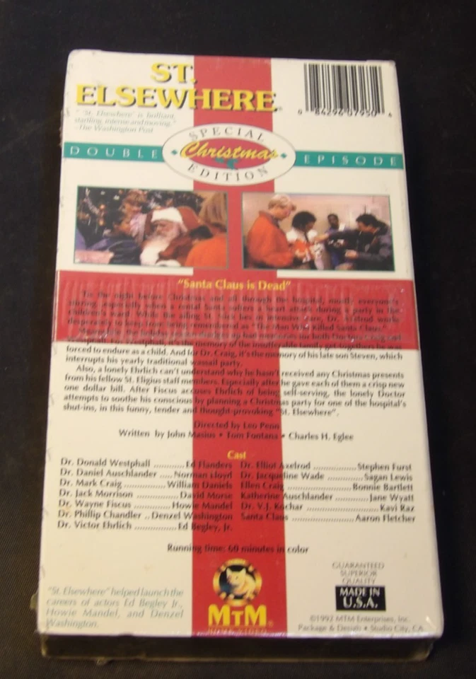 St. Elsewhere Featuring Santa Claus Is Dead VHS Tape Christmas Special Edition  - Image 2 of 3