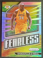 2022-23 Panini Prizm Shaquille O’Neal Fearless Silver Prizm #14 Lakers HOF