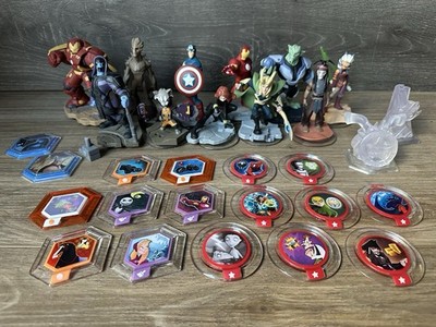 30 Piece Disney Infinity 1.0 - 3.0 Mixed Lot of Figures, Playsets, Power Discs
