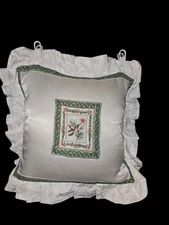 Beautiful Hummingbird Decorated Satin Pillow