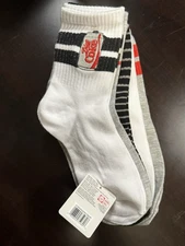 NWT Diet Coke Socks (5 pairs) Shoe Size 4 - 10
