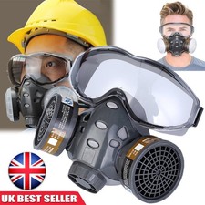 Full face Gas Mask with Filter Respirator Full Face Gas Mask with Safety Glasse*