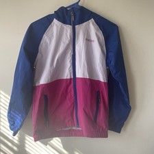 Pacific Trail Youth Medium Rain Hoodie Full Zip Jacket imperfection