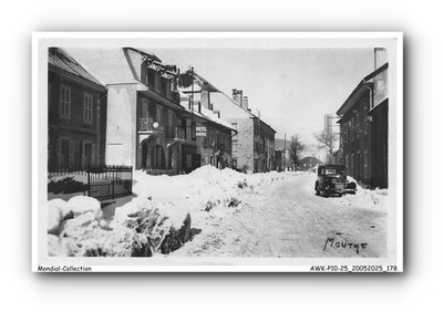 AWKP10-0611-25 - MOUTHE - Im Winter - Handelshotel und Unterviertel