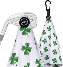 Magnetic Golf Towel, Microfiber Waffle Design with Clip - Industrial Strength