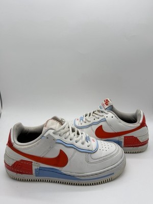 Air Force 1 Shadow Women's Size 8.5 University Red Blue CQ9503-100 Sneakers