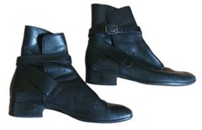 Ankle Boots ALBERTO FERMANI Stiefelette Damen Stylisch Gr.38 Leder Schwarz Neuw.
