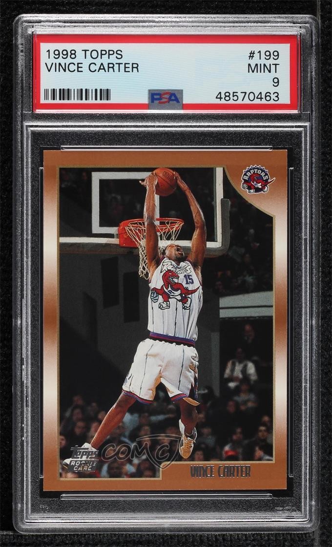 1998-99 Topps Vince Carter #199 PSA 9 MINT HOF 04zt