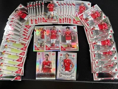 1.FSV Mainz 05 Bulk Lot 40 Base 3 Refractor 2 Inserts Topps Chrome Bundesliga