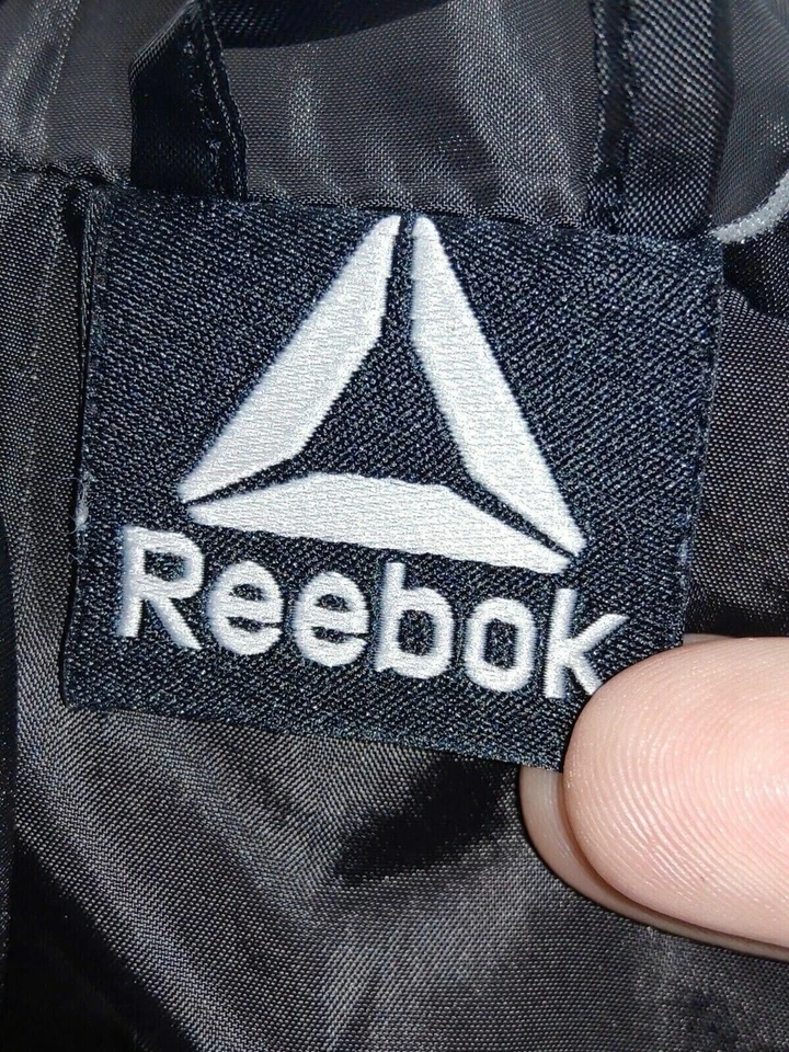 Reebok Unisex Youth Size 7 Black Full Zip Jacket Logo 100% Polyester  - Image 3 of 4