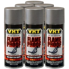 VHT High Temp Paint VHTSP998 (6-PACK); FlameProof 11oz Cast Iron 1300°F-2000°F