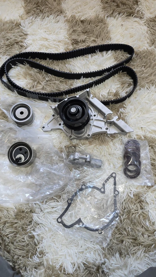 Timing Belt Kit Water Pump Tensioner for 1998-2005 Audi A4 A6 VW Passat 2.8L V6 - Image 2 of 4