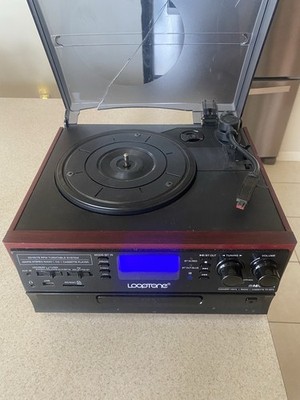 Looptone TR-19PCD 10 In 1 Record Player 3 Speed Vinyl Vintage Turntable CD