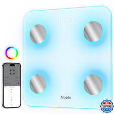Alcedo Smart Body Fat Scale, Digital Scale with BMI, Fat Percentage, Muscle Mass