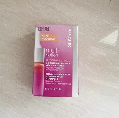 NEW STRIVECTIN Multi Action Super C Retinol Brighten Correct Vit C Serum 0.25 oz