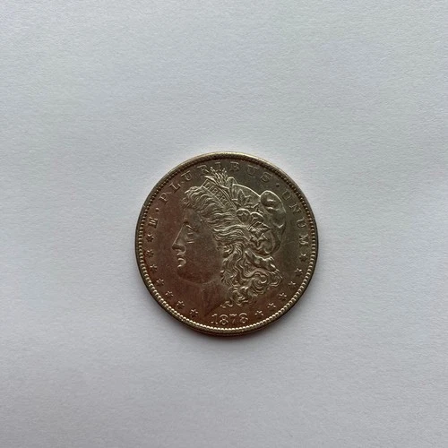 1878-S Morgan Silver Dollar, BU with minor toning