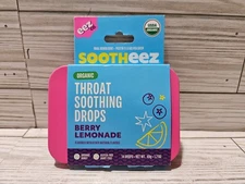 Sootheez Organic Throat Soothing Drops Berry Lemonade 14 Drops 1.7oz 9/2026