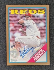 Graham Ashcraft 2023 Topps Series 1  RC 1988 Gold Parallel /50 Auto Reds Rookie